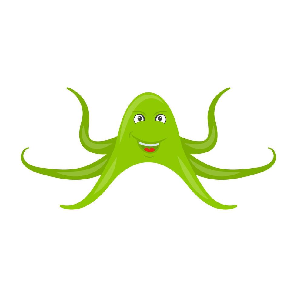 Happy Octopus Concepts vector