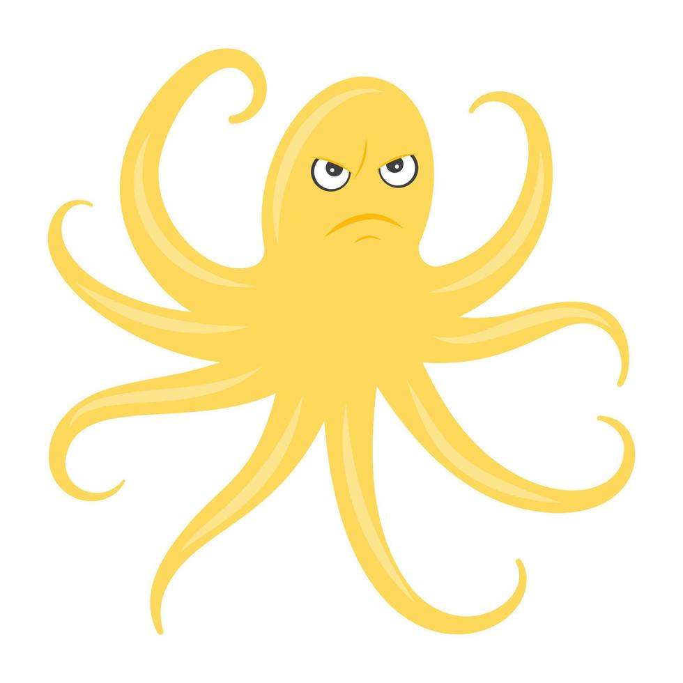 Angry Octopus Concepts vector