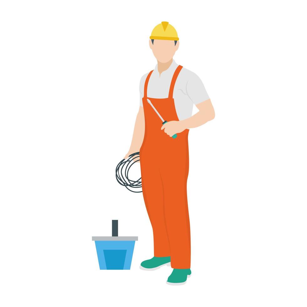 Trendy Wireman Concepts vector