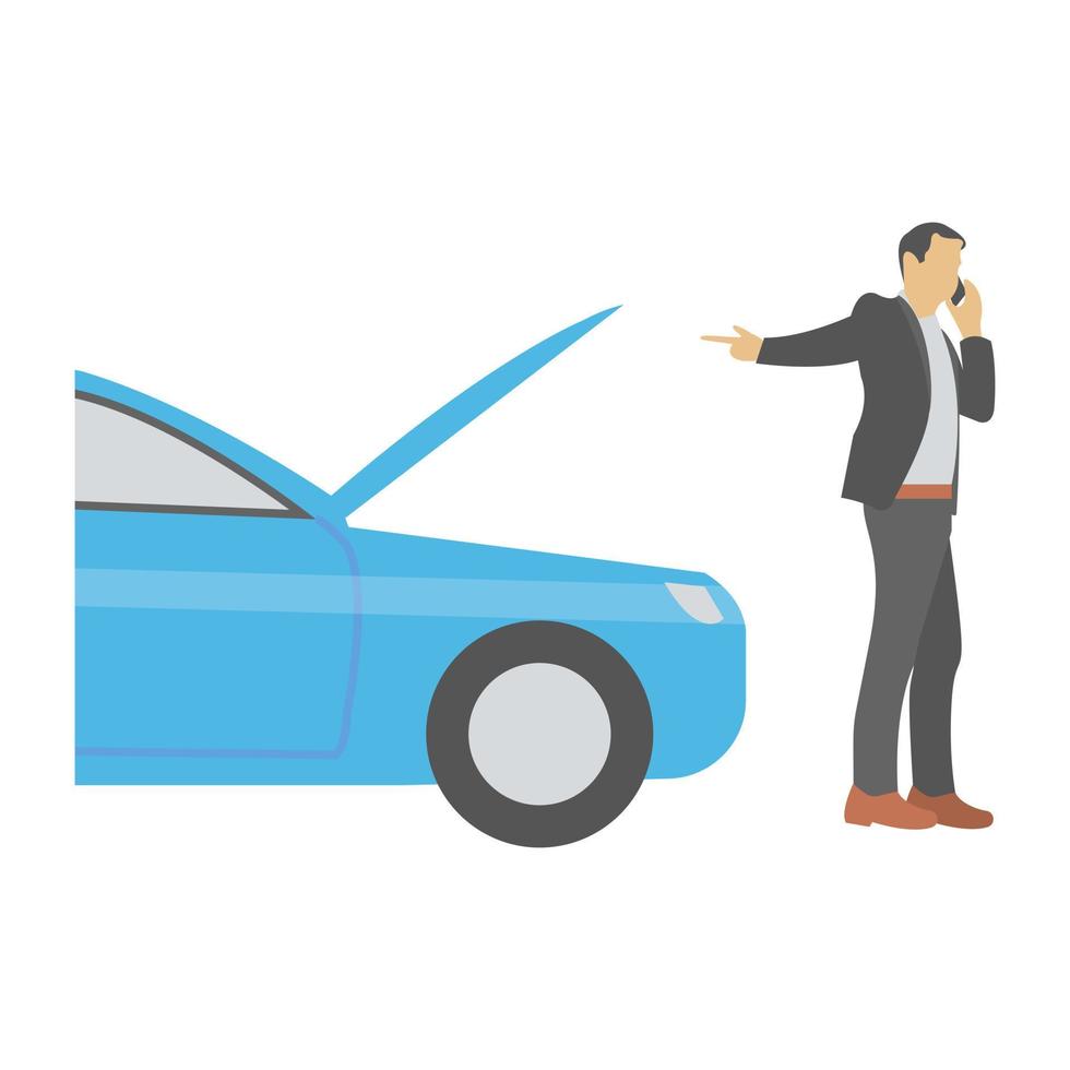 Heated Car Concepts vector
