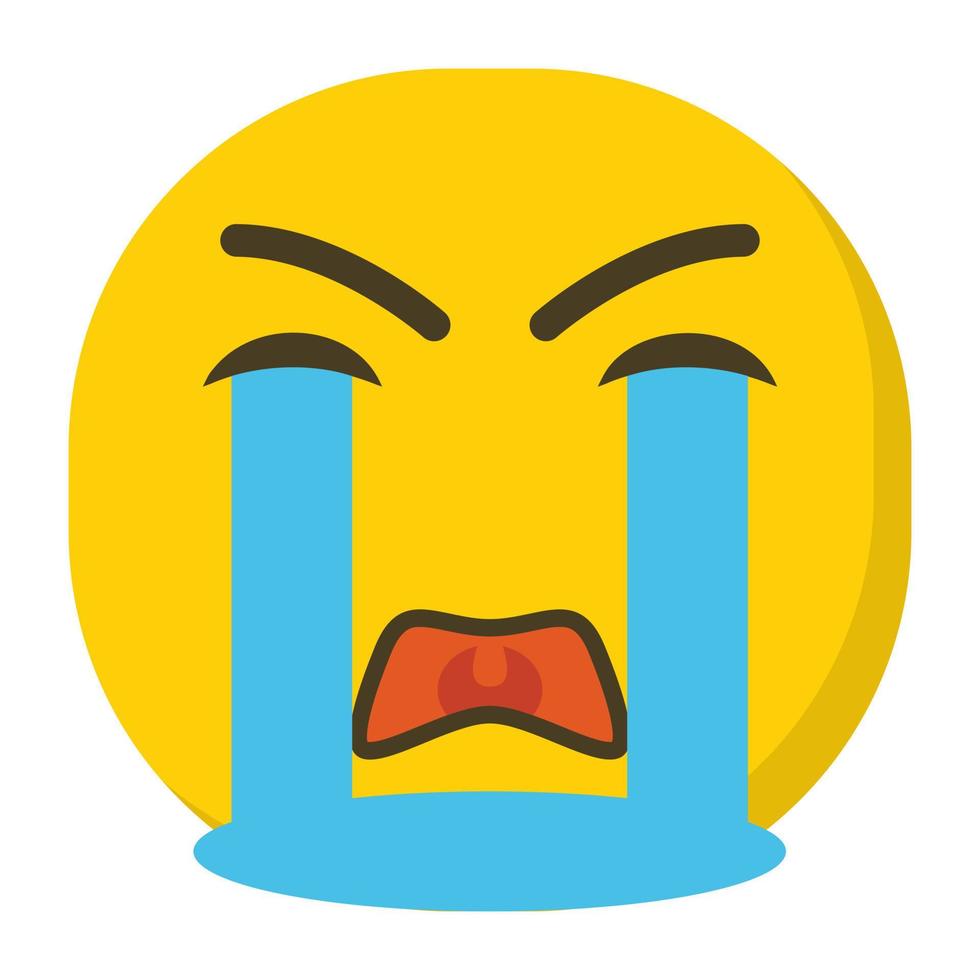 Crying Emoji Concepts 4488977 Vector Art at Vecteezy