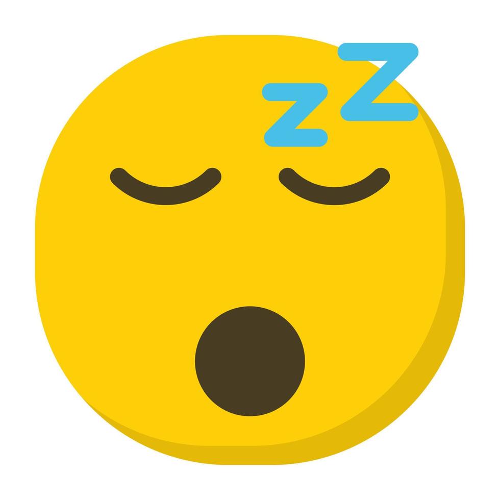 Sleepy Face Concepts vector