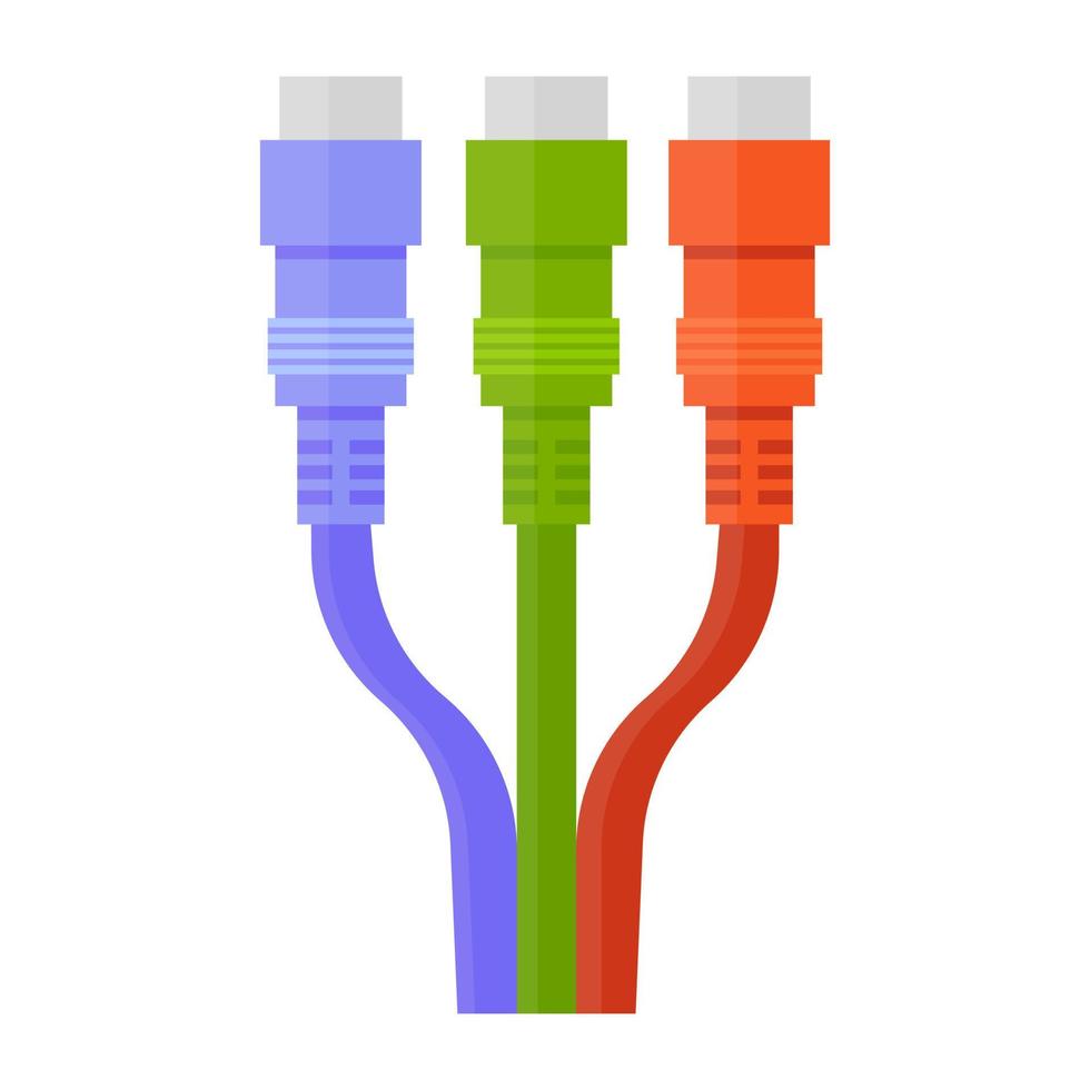 Audio Cable Concepts vector