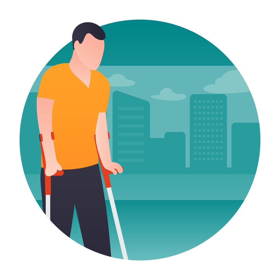 Disable Person Concepts vector
