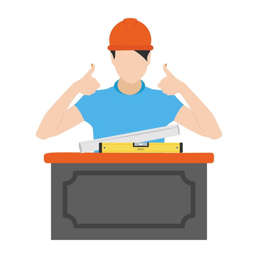 Construction Supervisor Concepts vector