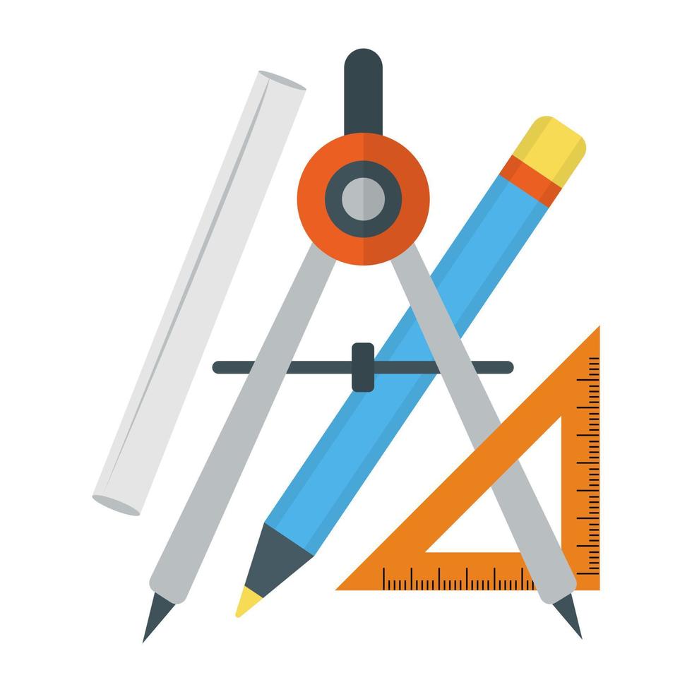 Drafting Tools Concepts vector
