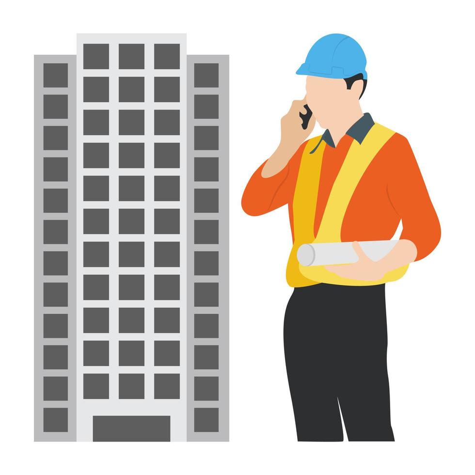 Site Engineer Concepts vector