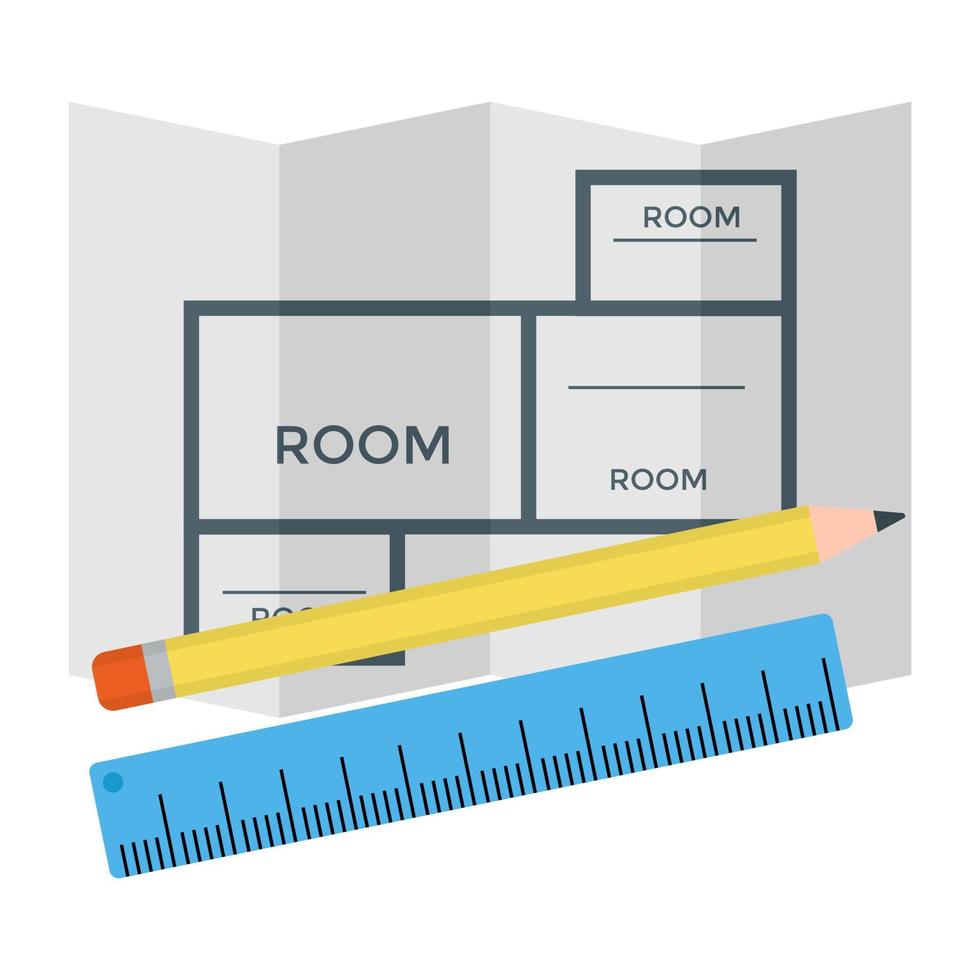 Trendy Blueprints Concepts vector