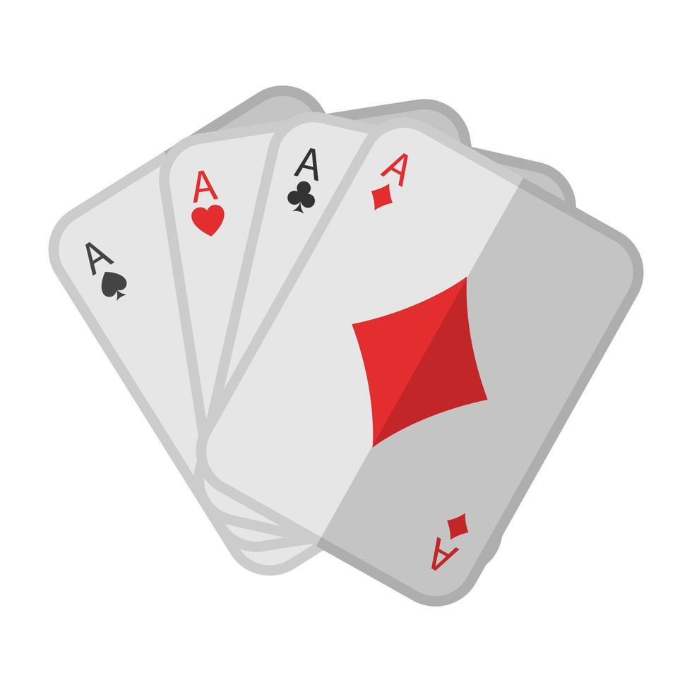 conceptos de cartas de póquer vector