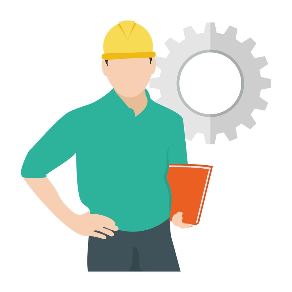 conceptos de supervisor de construcción vector