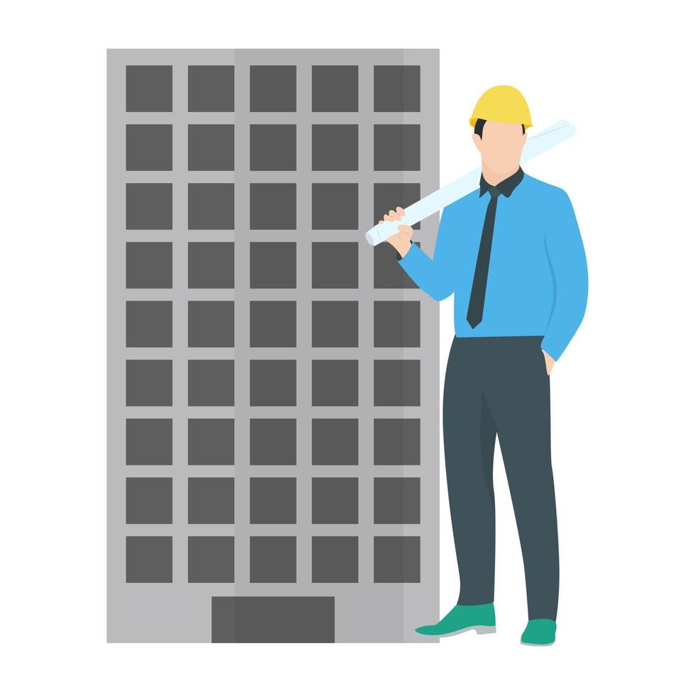 Construction Supervisor Concepts vector