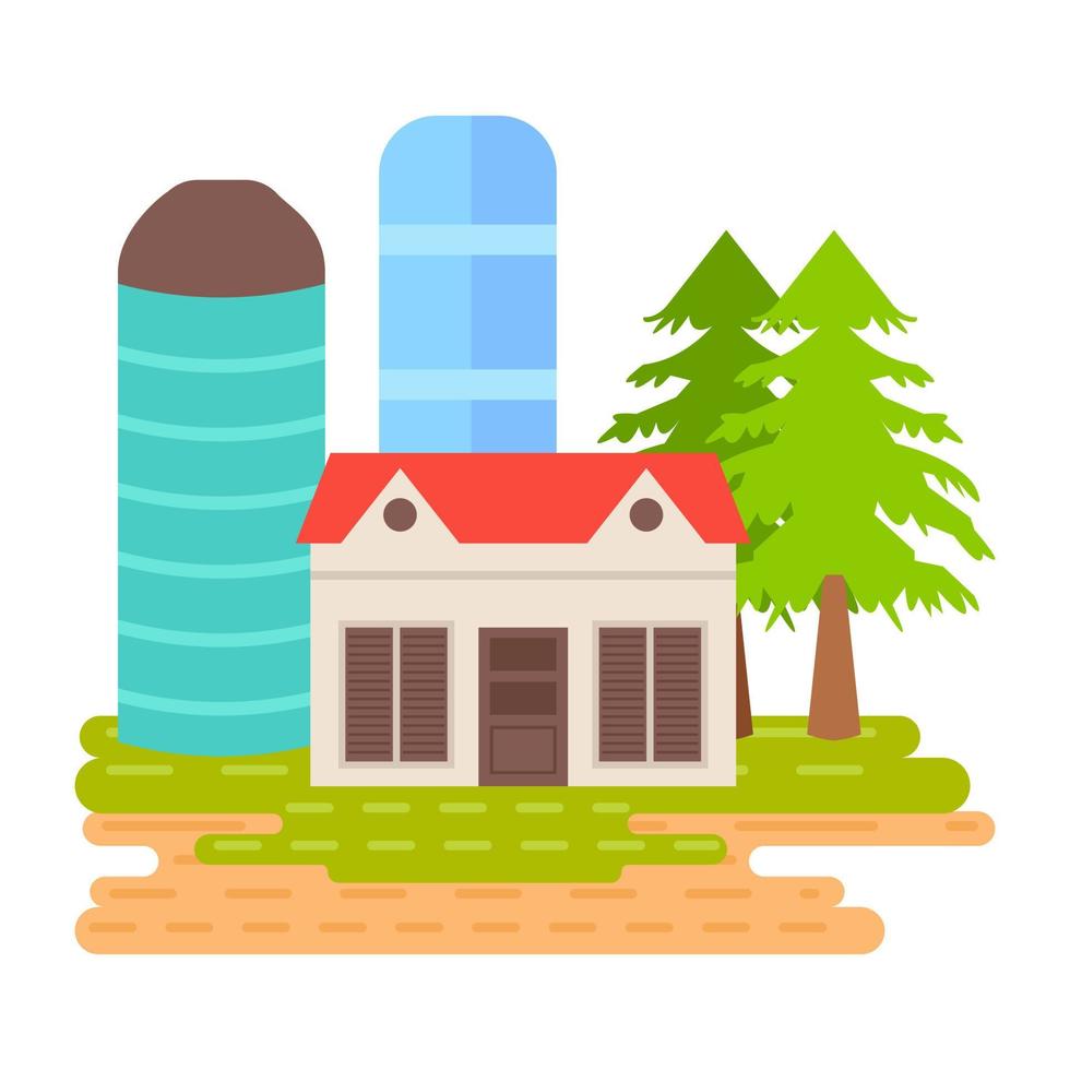 Farm Landscape Concepts vector