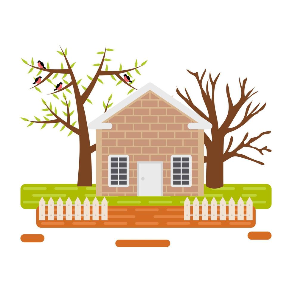 Trendy Farm Concepts vector