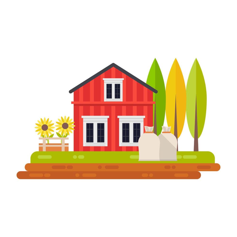 Trendy Countryside Concepts vector