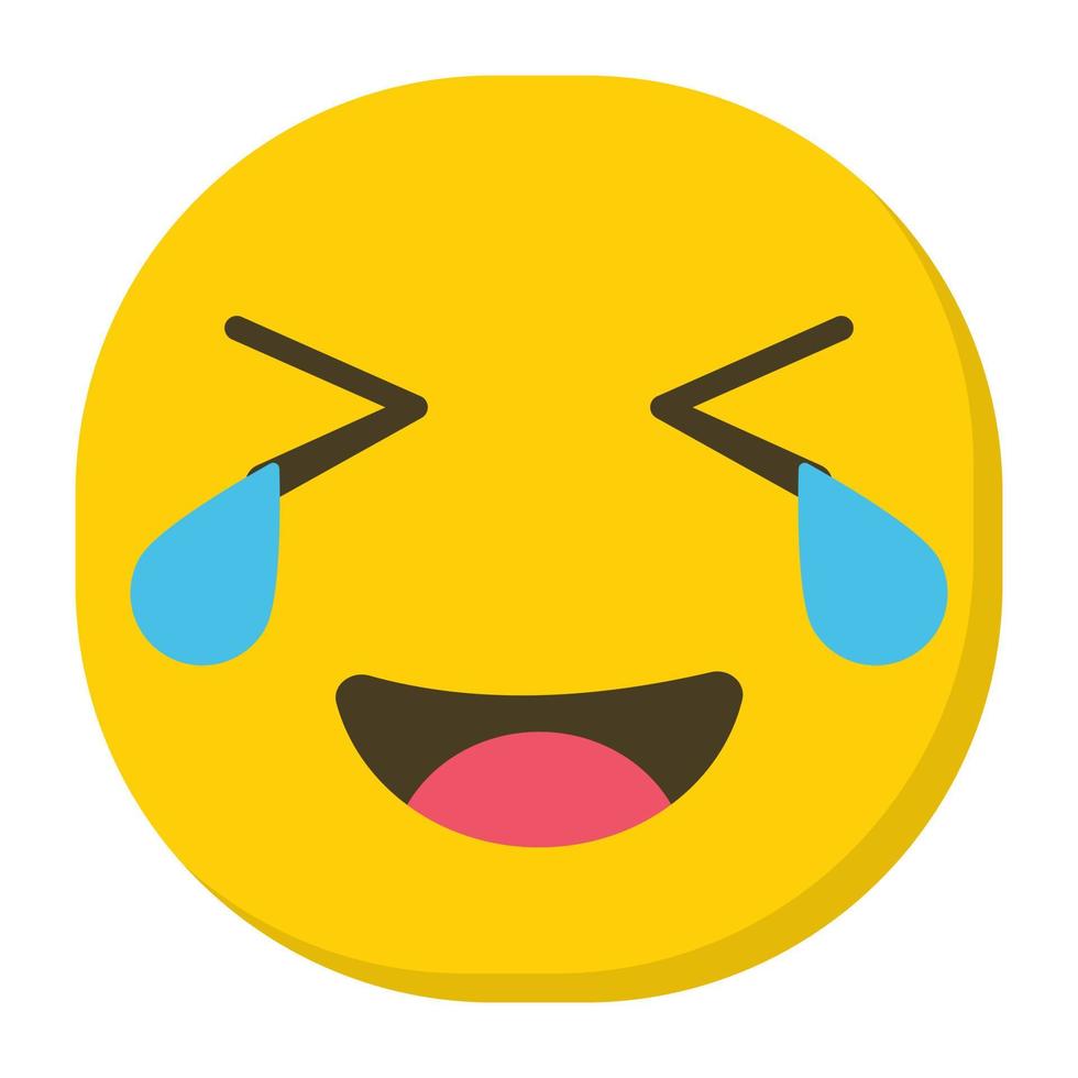 Laughing Emoji Concepts vector