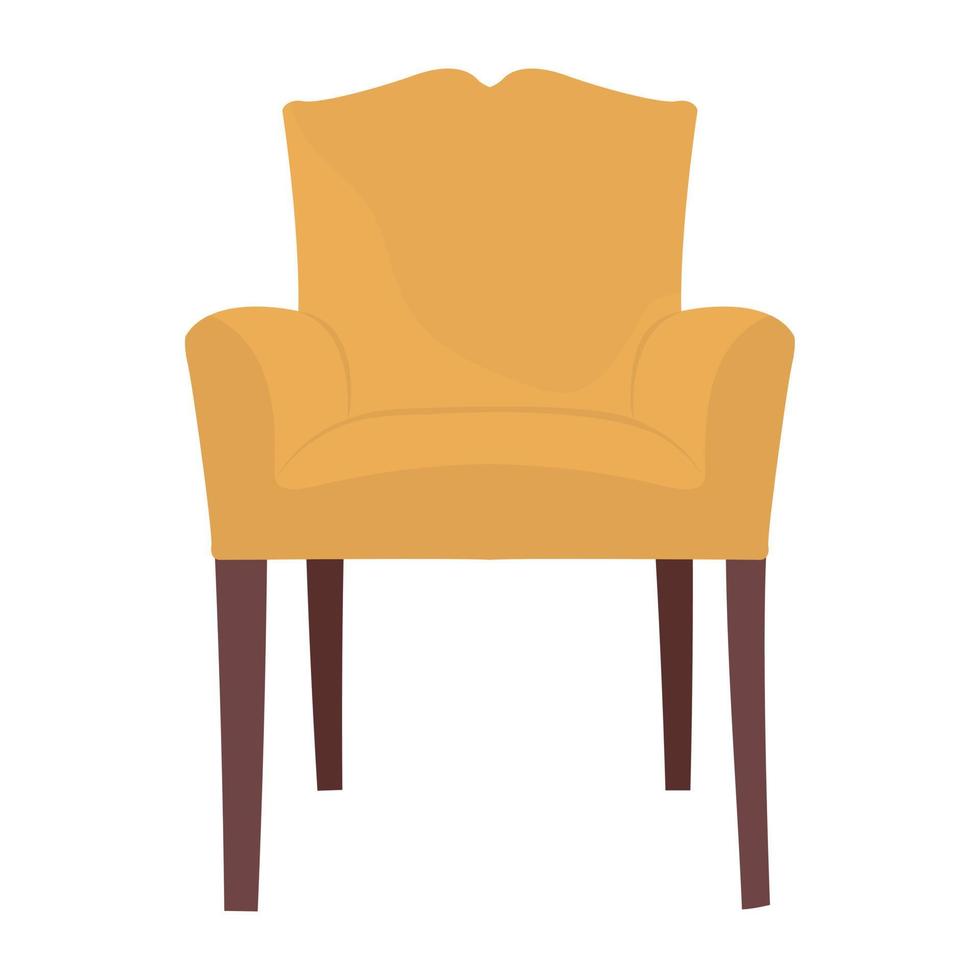 conceptos de la silla bergere vector