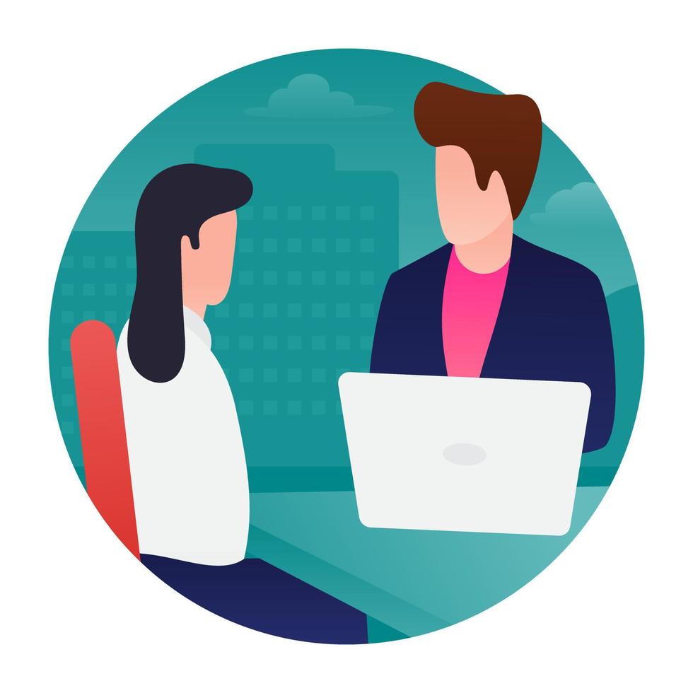 Guide Desk Concepts vector