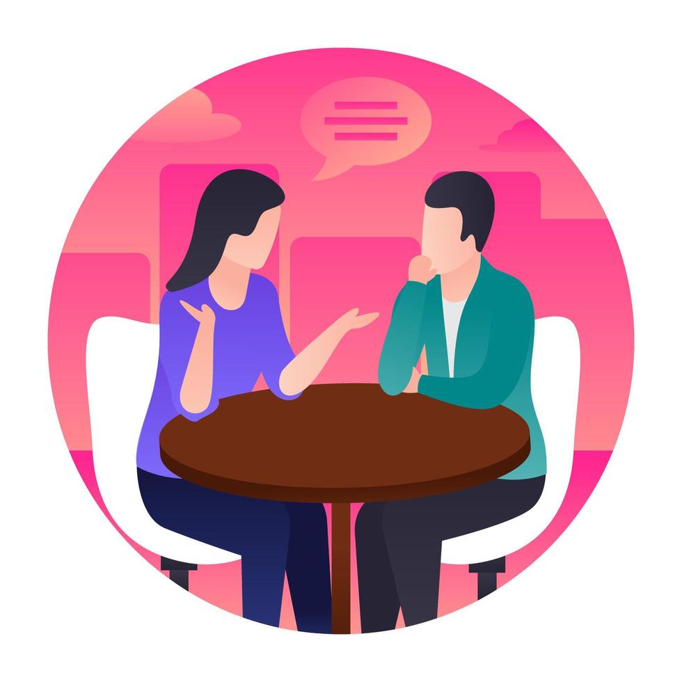 Professional Discussion Concepts vector