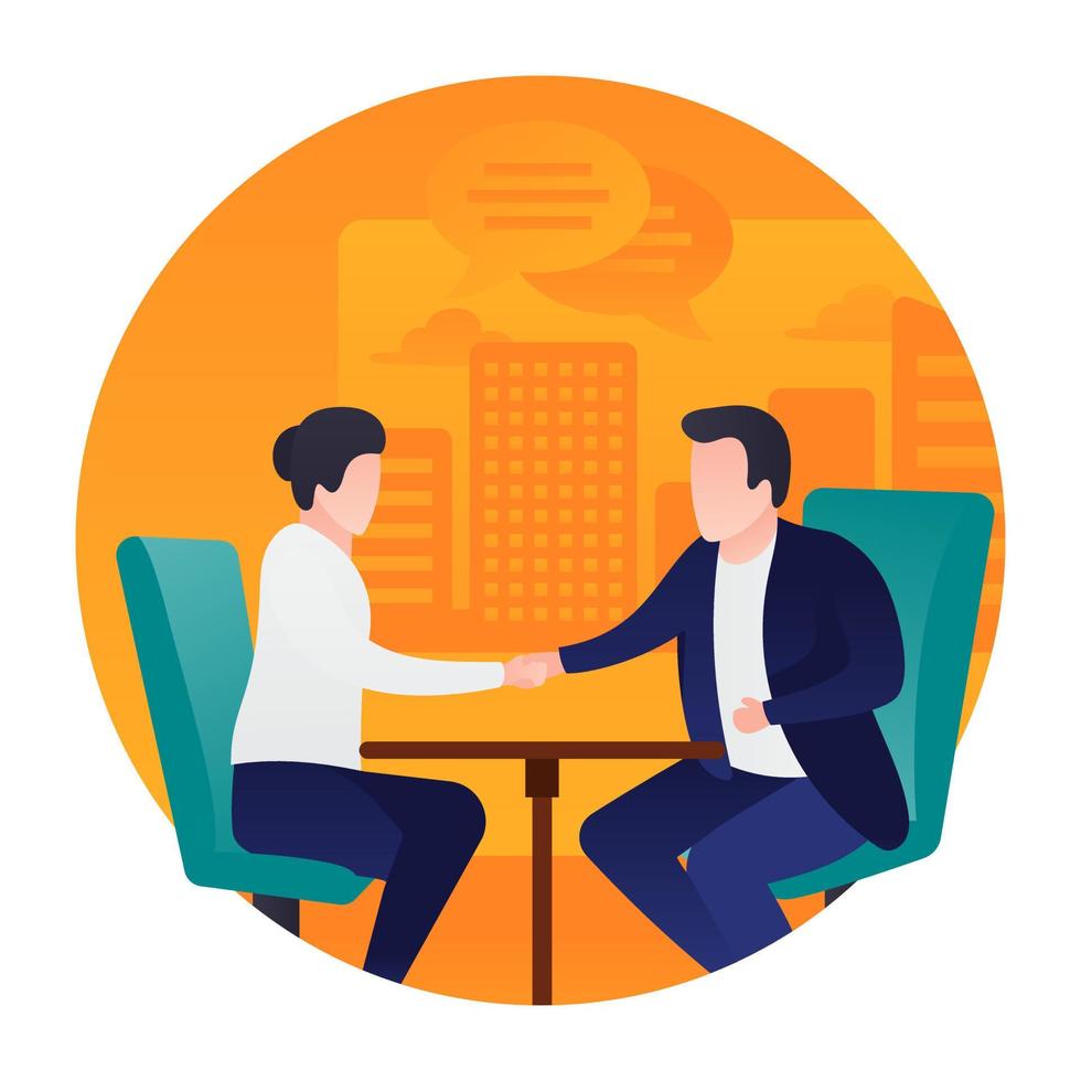 Official Conversation Concepts vector