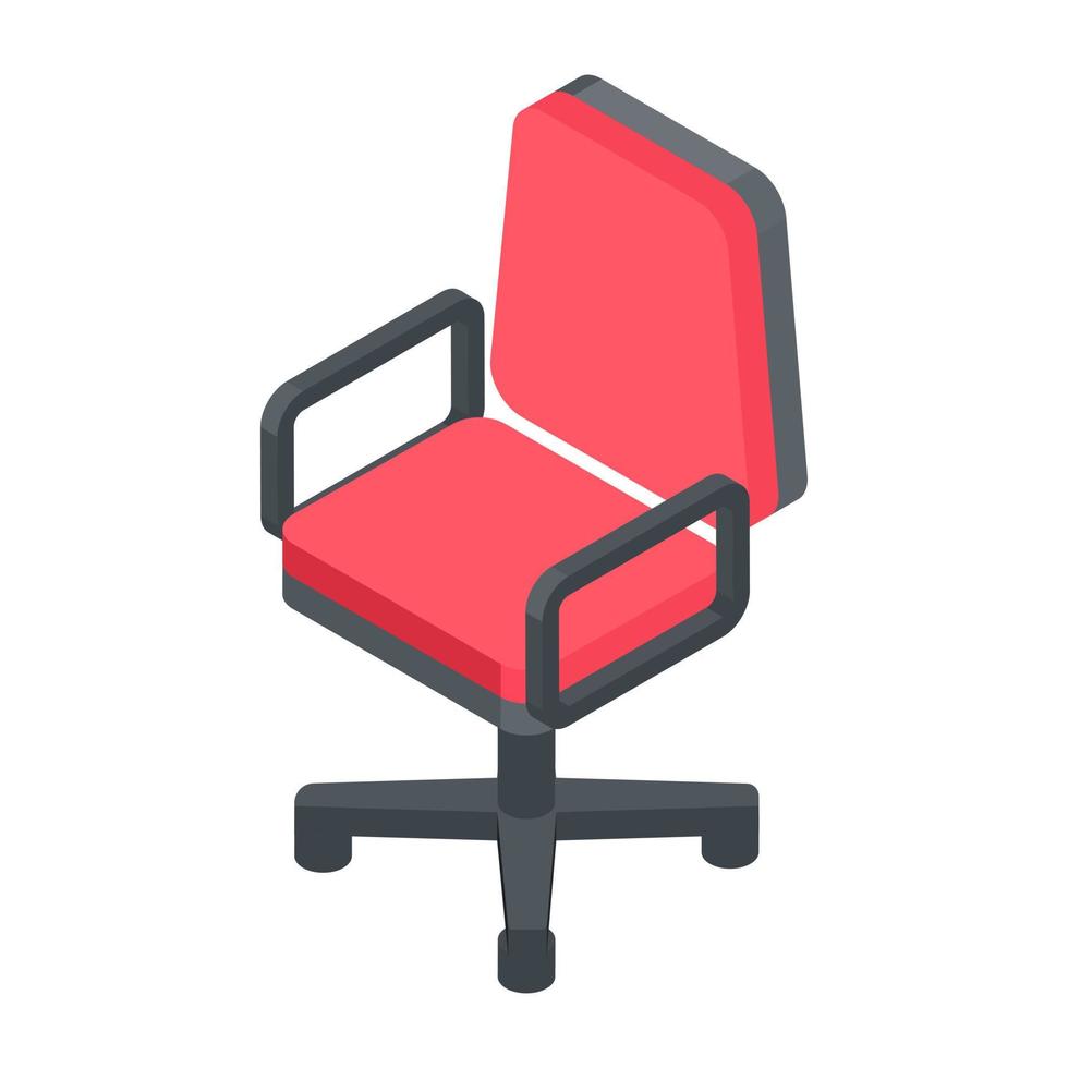 conceptos de silla giratoria vector