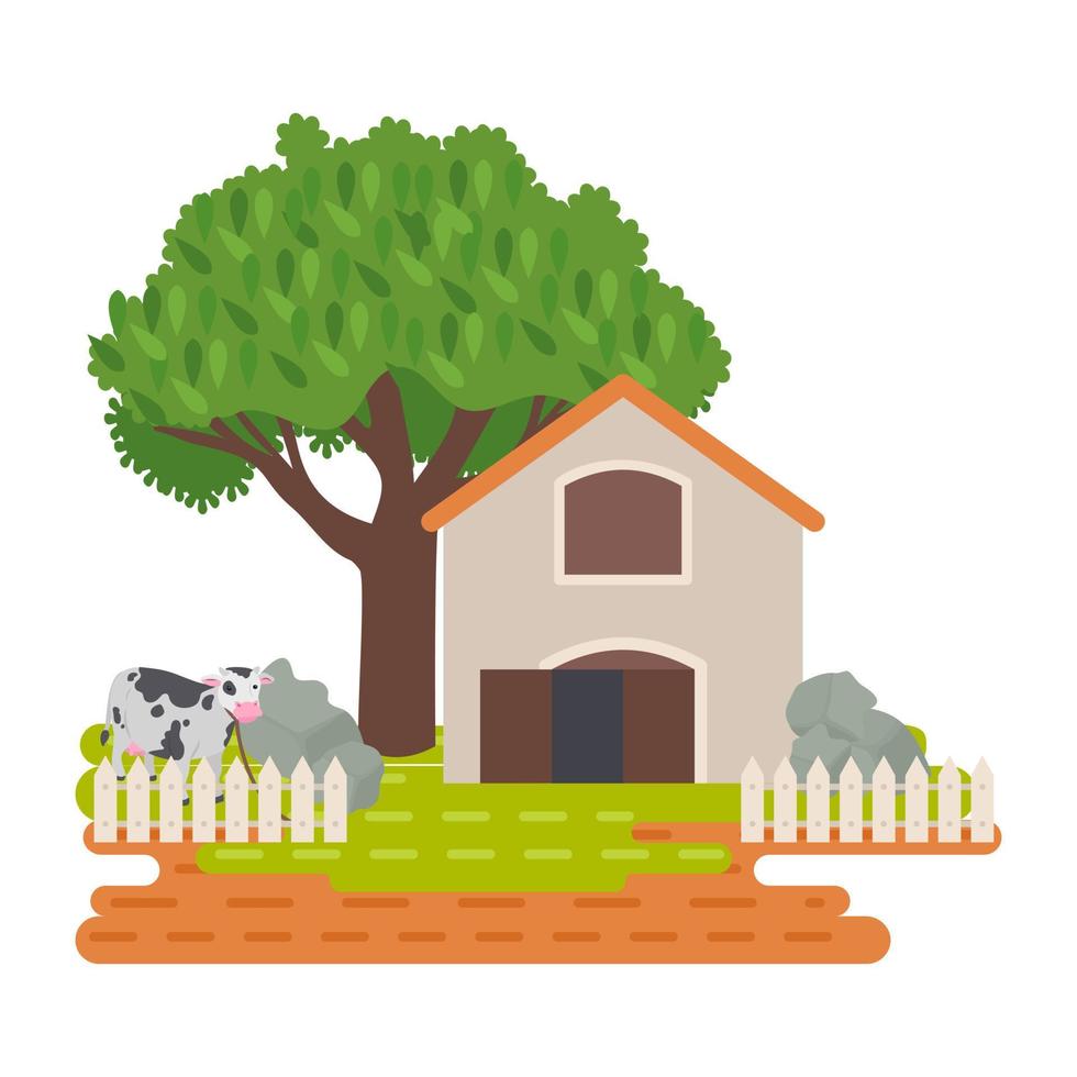 Trendy Farm Concepts vector