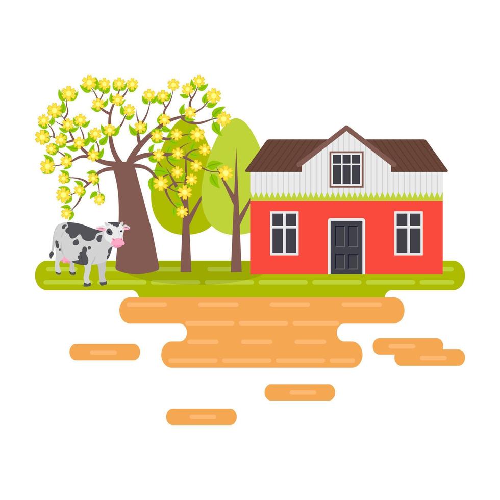 Farm Illustration Concepts vector