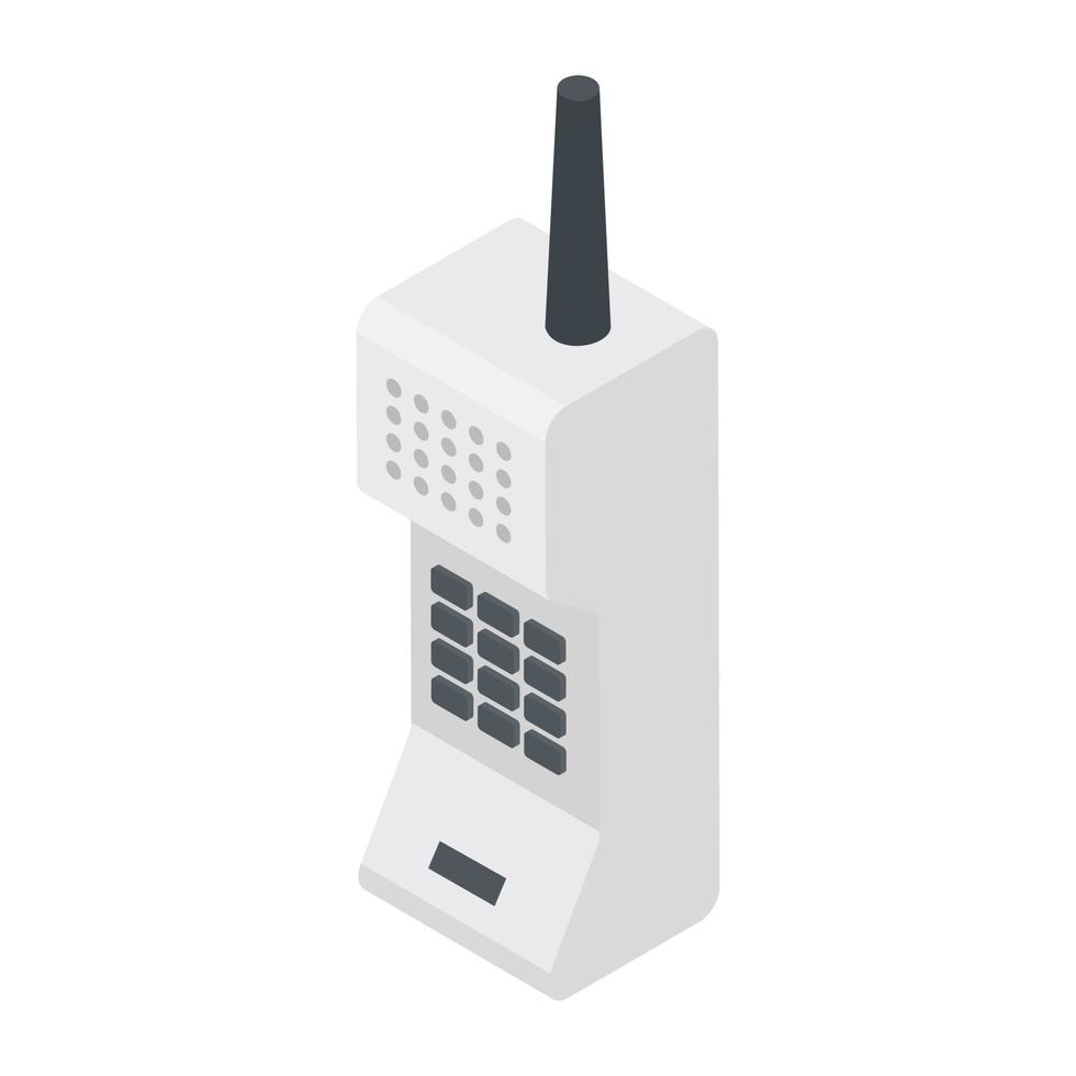 Walkie Talkie  Concepts vector