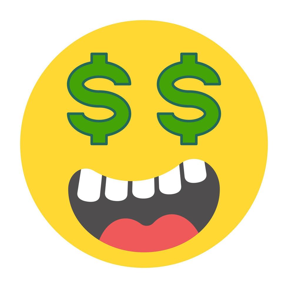Greedy Emoji Concepts 4489860 Vector Art at Vecteezy