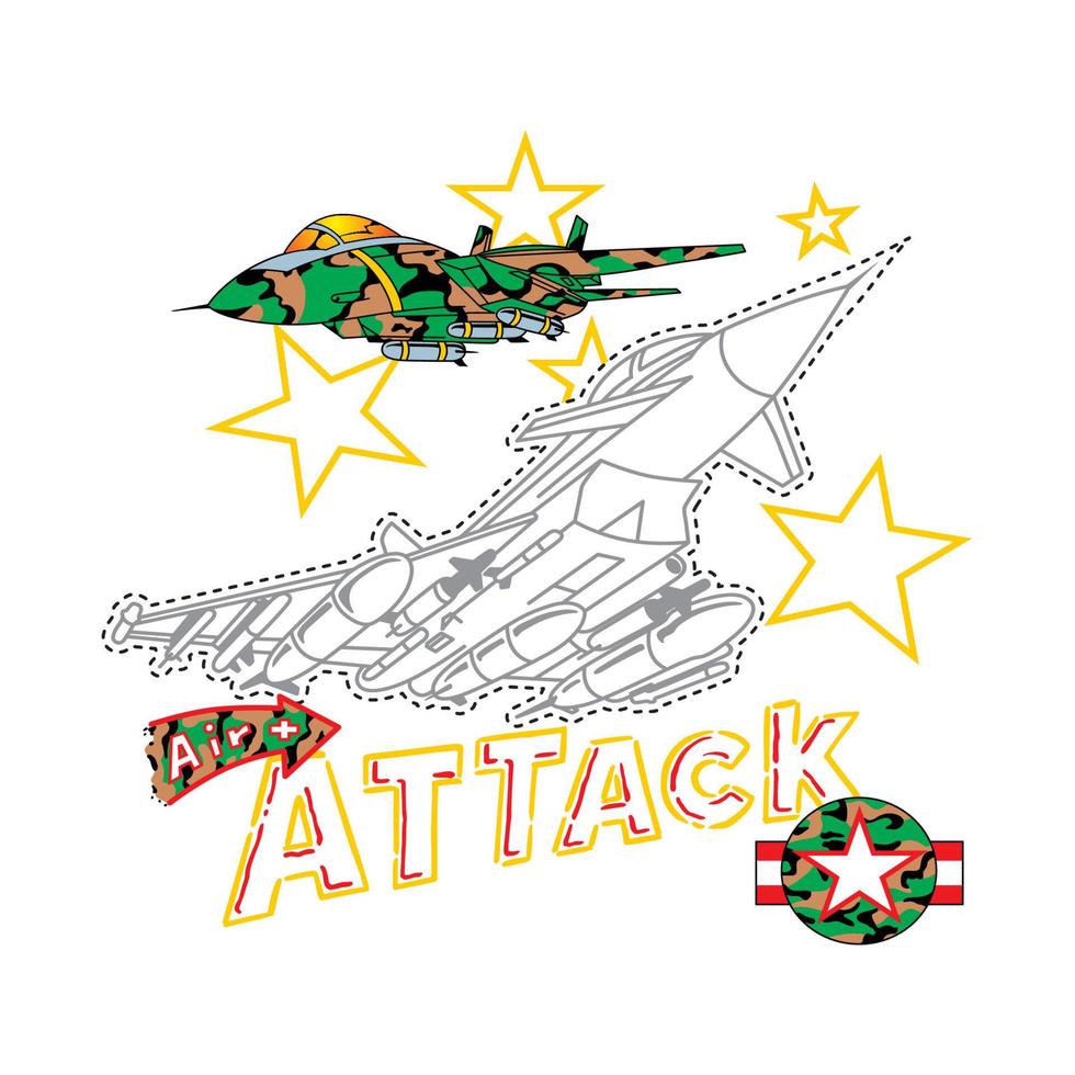 vector jet airplane maneuvering in the sky