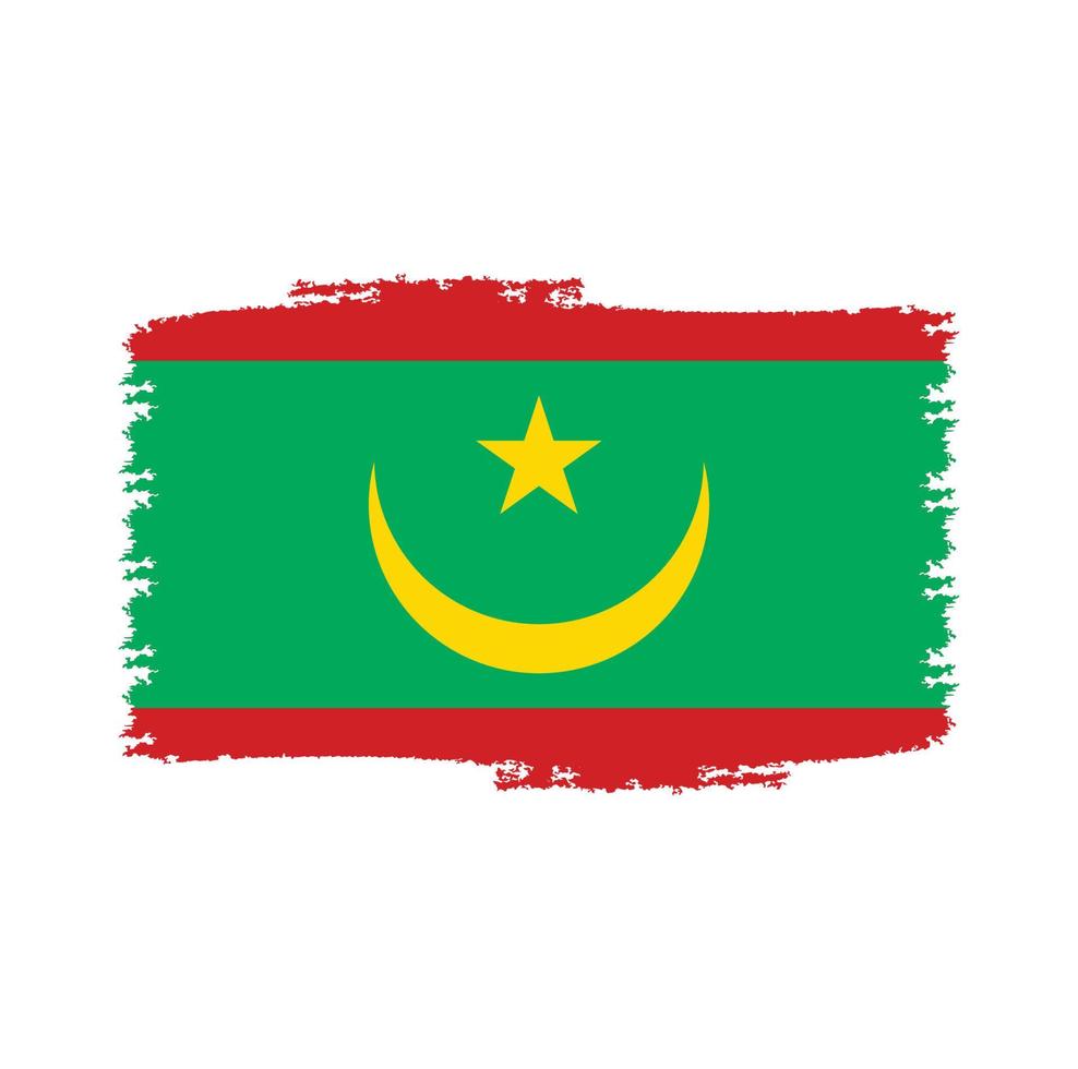 vector de bandera de mauritania