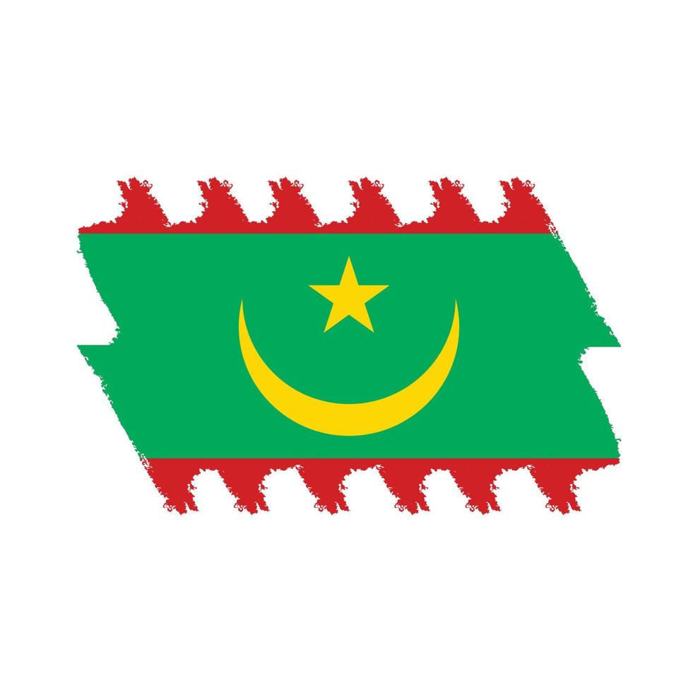 vector de bandera de mauritania