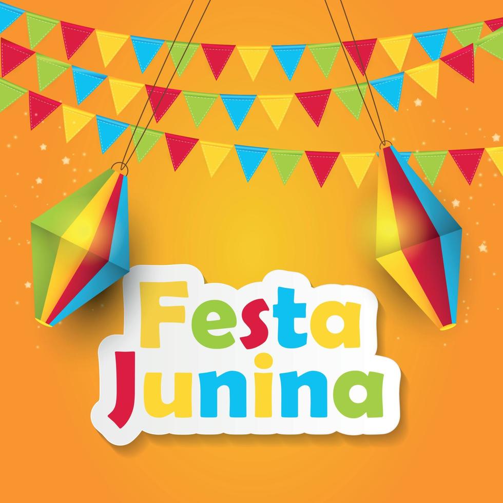 Festa Junina Background Vector Illustration