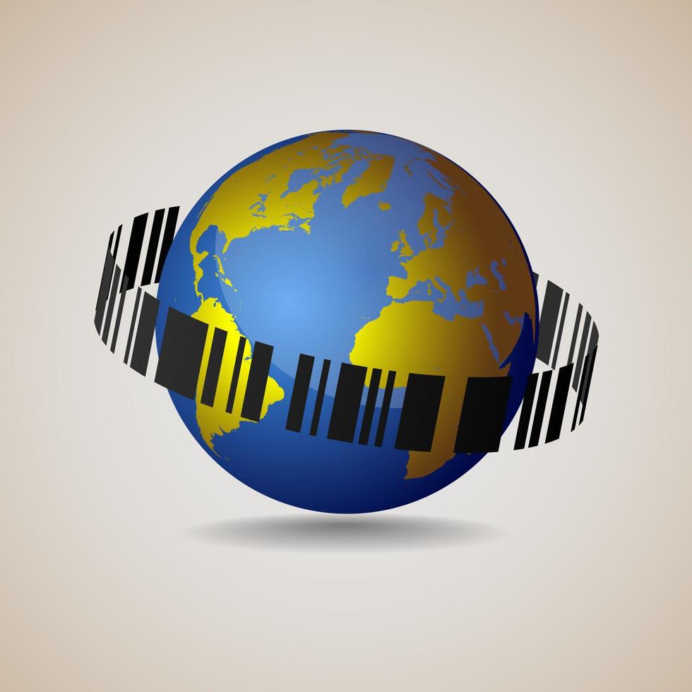 Globe Sale concept vector