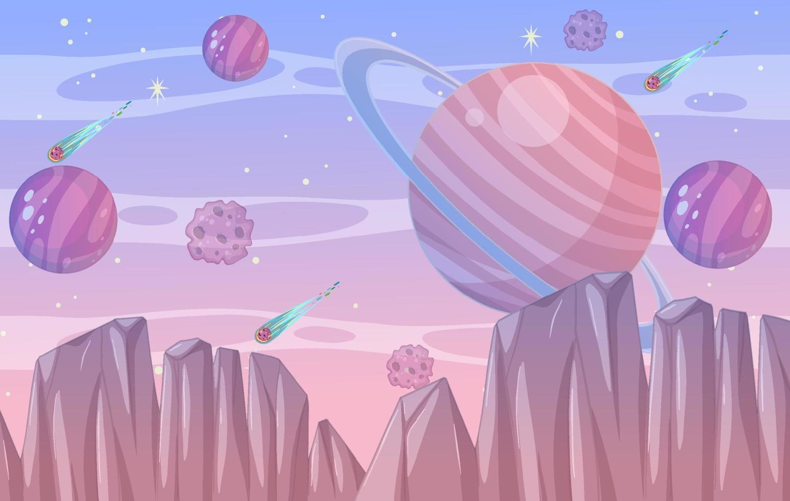 Fantasy Galaxy Space Background vector