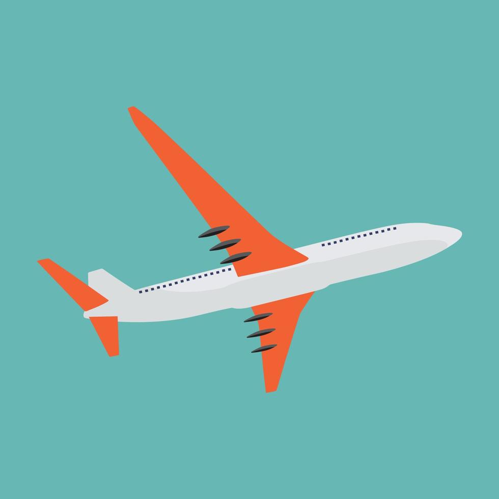 Abstract Airplane Transportation Background. Vector Illustration