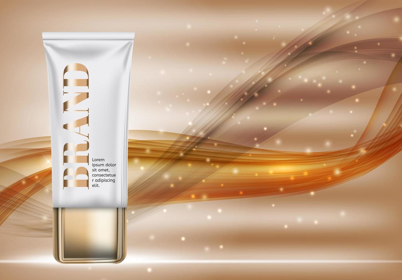 Design Cosmetics Product  Template for Ads or Magazine Background. 3D Realistic Vector Iillustration