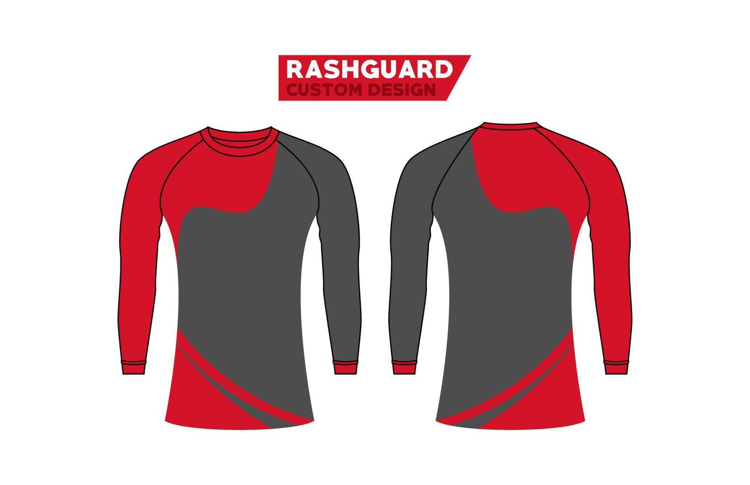 rashguards estilo moderno custo ... vector