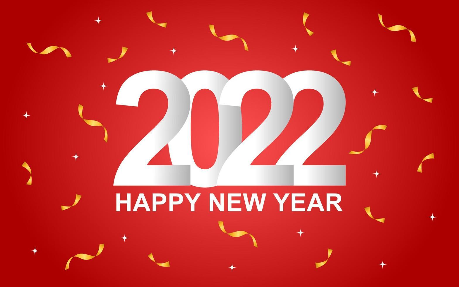 2022 new year greeting design on red color background. designs for greeting and banner templates. vector