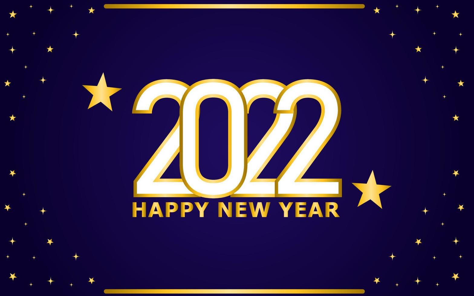 blue color happy new year 2022 background design. designs for banner and cover templates. vector