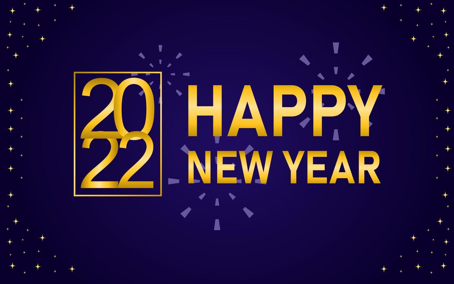 blue color happy new year 2022 background design. designs for banner and cover templates. vector