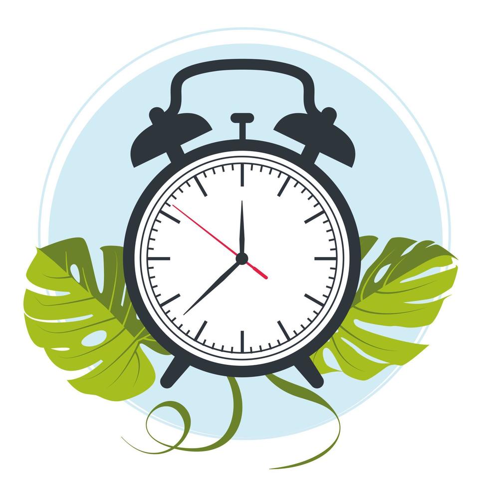 alarm clock vector. Vector illustration