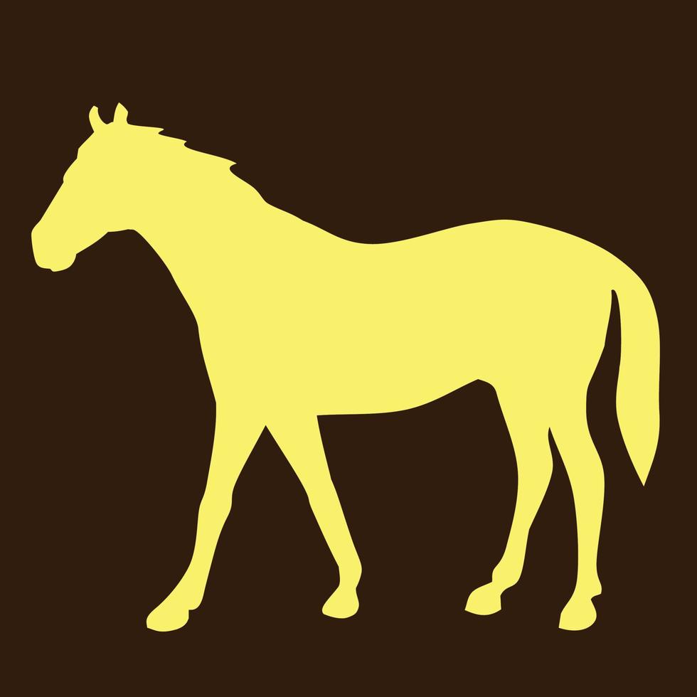 Ilustración de vector de silueta de caballo