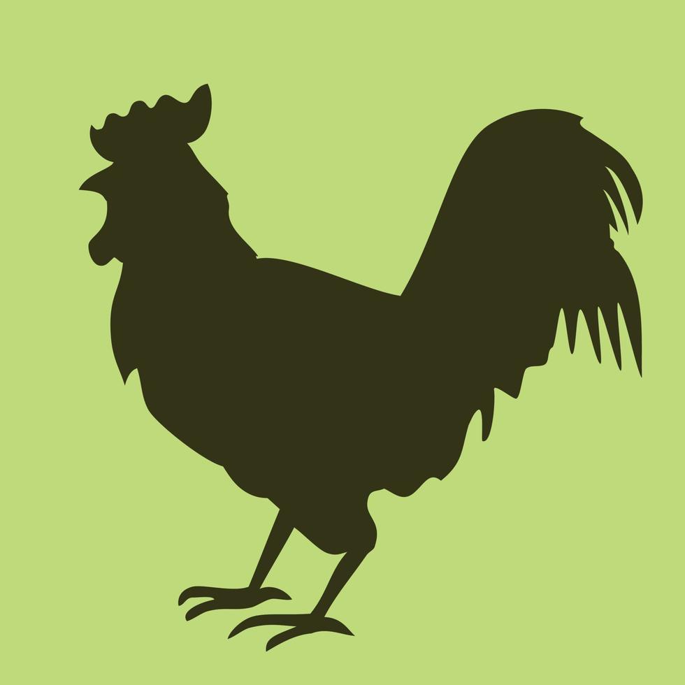 Cock Shilhouette Vector Illustration