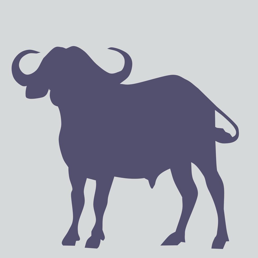 Ox Shilhouette Vector Illustration