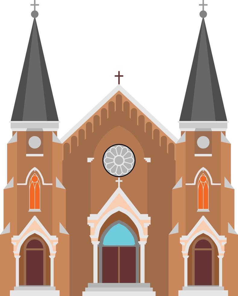 Church Worship Building Vector