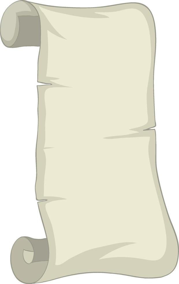 Blank scroll old paper isolated vector