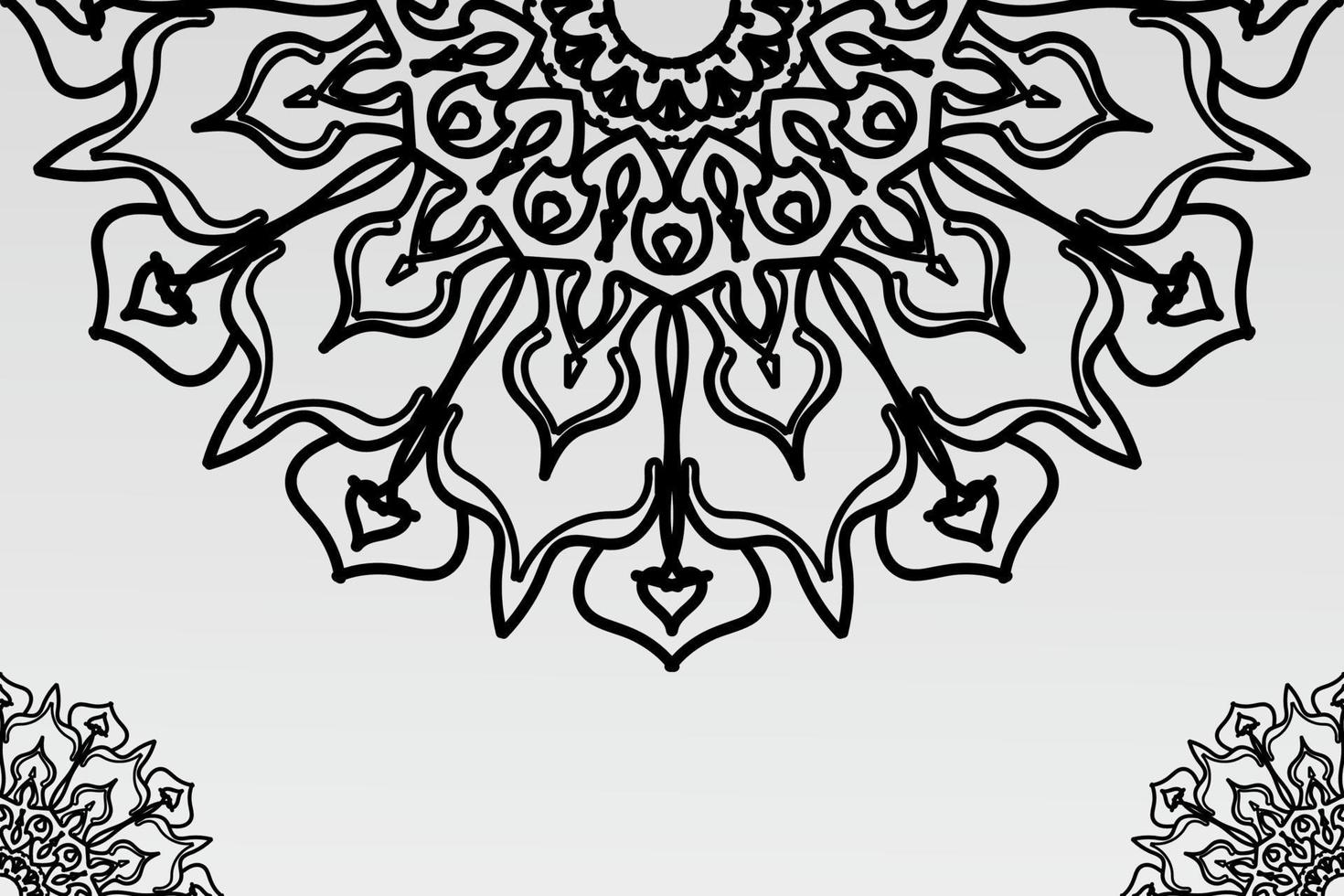 fondo abstracto con mandala vector