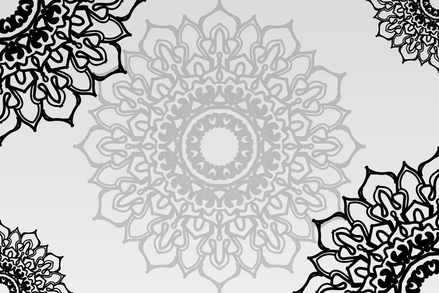 Abstract background with mandala vector