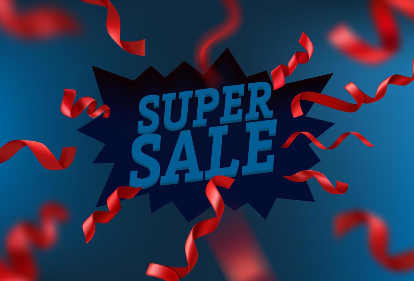 Super sale. Cute cartoon 3d style vector illustration