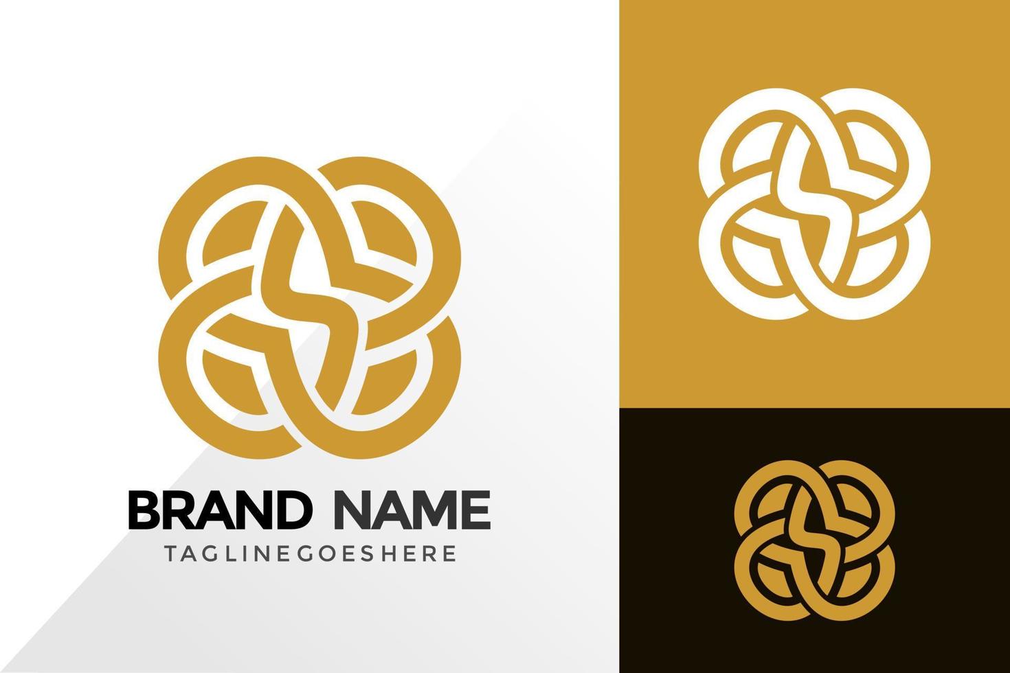 Letter S Floral Ornament Logo Design, Abstract Logos Designs Concept for Template vector